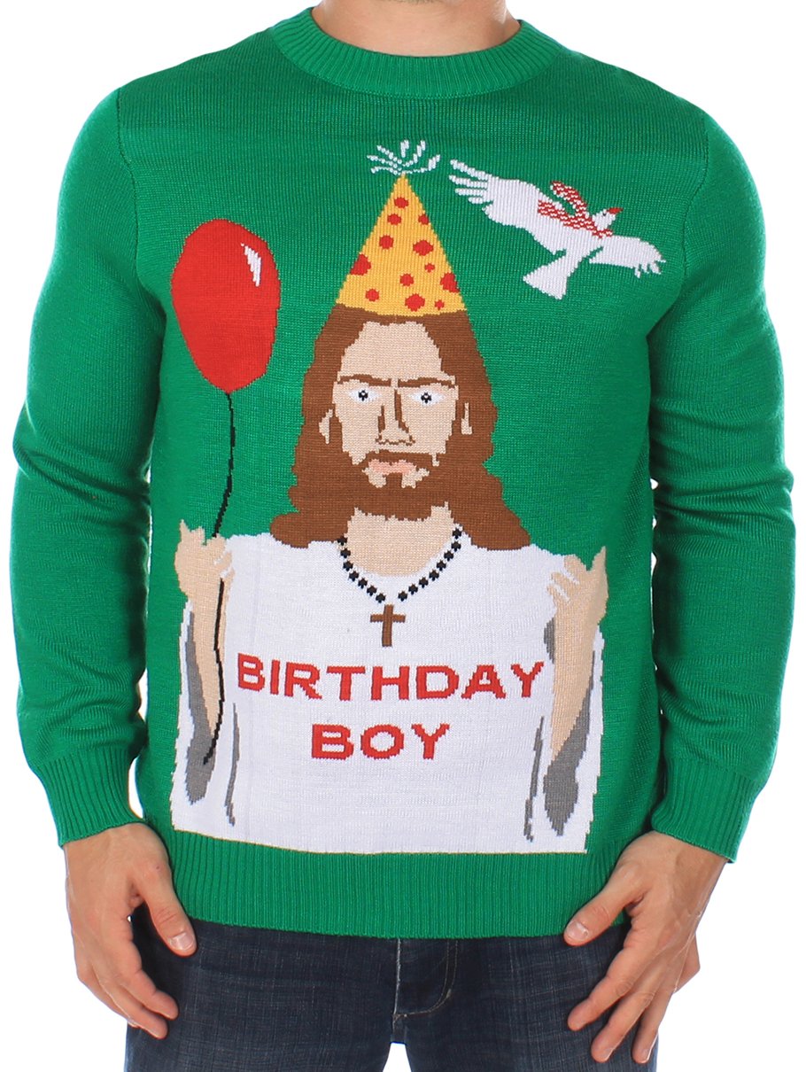 Tipsy Elves Ugly Christmas Sweaters for Men - Colorful and Funny Mens Christmas Sweaters - Hilarious Holiday Pullovers - Mens 