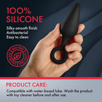 Forto F-10: Sili Plug W/Pull Ring Lg Bk