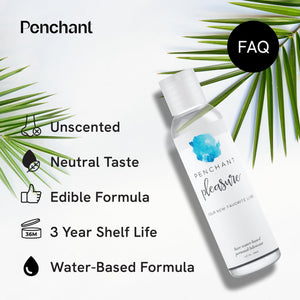 Penchant Water-Based Lube, Natural Moisturizing Lubricant Gel for Men, Women & Couples (3 Pack, 12Fl Oz Total)
