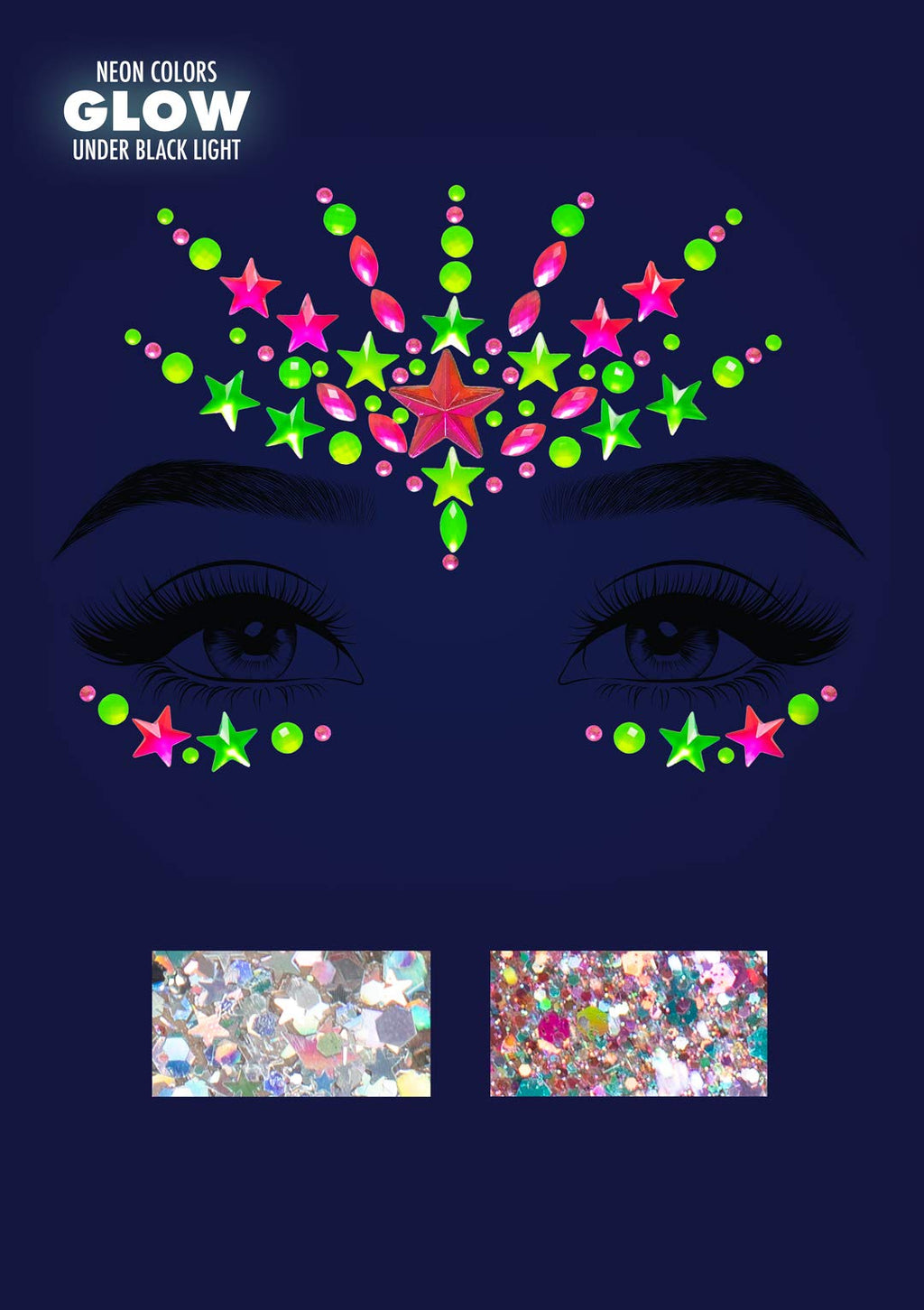 Vibe Neon Adhesive Black Light - O/S / Multicolor