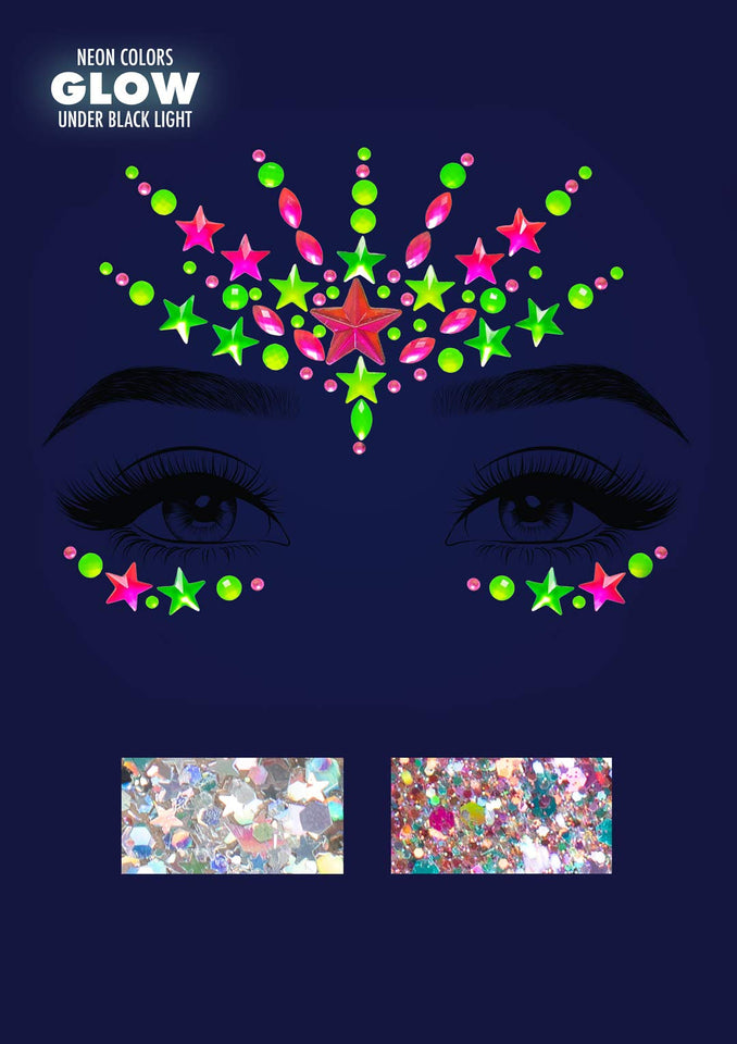 Vibe Neon Adhesive Black Light - O/S / Multicolor