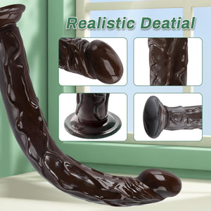 XINBALE Realistic Dildo, Total Length 13.6 '' Insertion Length 12.2 '' and 1.73 '' Diameter Dildo, Big Huge Dildo with Strong Su