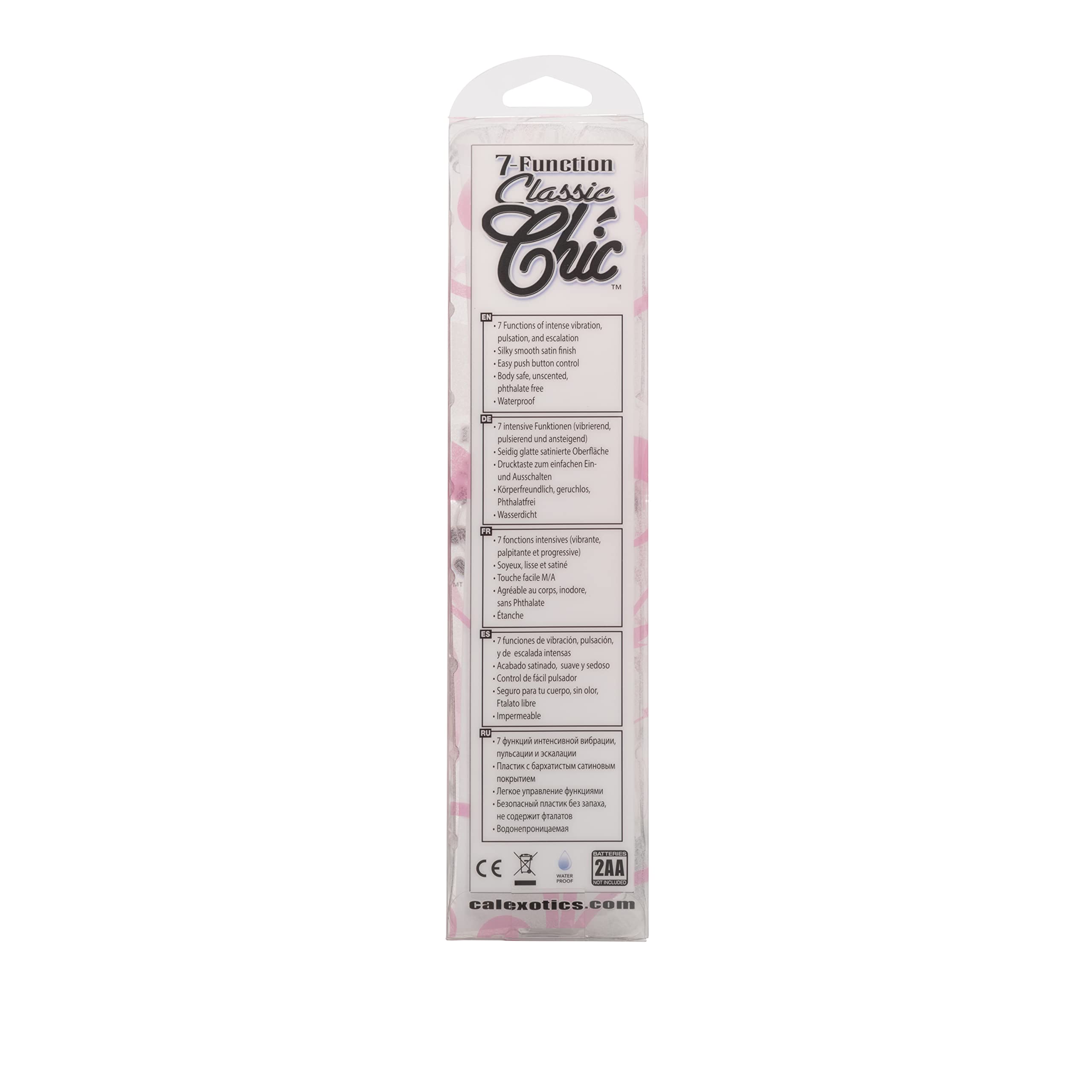 Calexotics 7 Function Classic Chic, 6" , Pink
