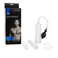 CalExotics His Enlargement Kit - Male Enhancement Penis Pump with Silicone Ring - Sex Toys for Men - Clear