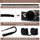 BDSM Hip Restraints Stainless Ring Sex Toys for Couples, Handcuffs Sex Bondage Rings Set Adults Toy with Whips for Mens Womens,