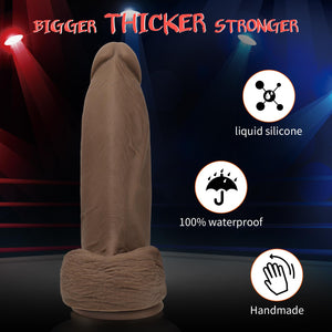 FIDECH Huge Realistic Dildo Sex Toys for Women, 10 '' *2.5 '' Diameter Big Realistic Dildos with Strong Suction Cup Hands-Free P