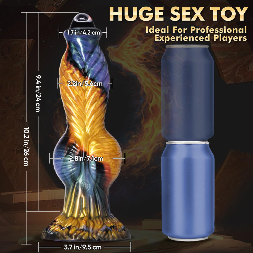 Thrusting Dildo Sex Toys Vibrator - 10.2'' 4IN1 Huge Thick Dildos Anal Toys, Monster Big Dildo Upgraded App Remote Control Multi