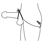 Master Series Prostatic Play Voyager 1 Vibrating Cock Ring And Anal Plug