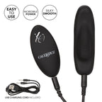 Calexotics Lock-N-Play Remote Petite Panty Teaser, Rechargeable 12-Function Waterproof Silicone Clitoral Vibrator Securely Attac