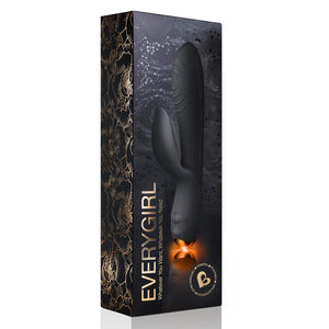 Rocks Off Every Girl Rabbit Vibrator - Black