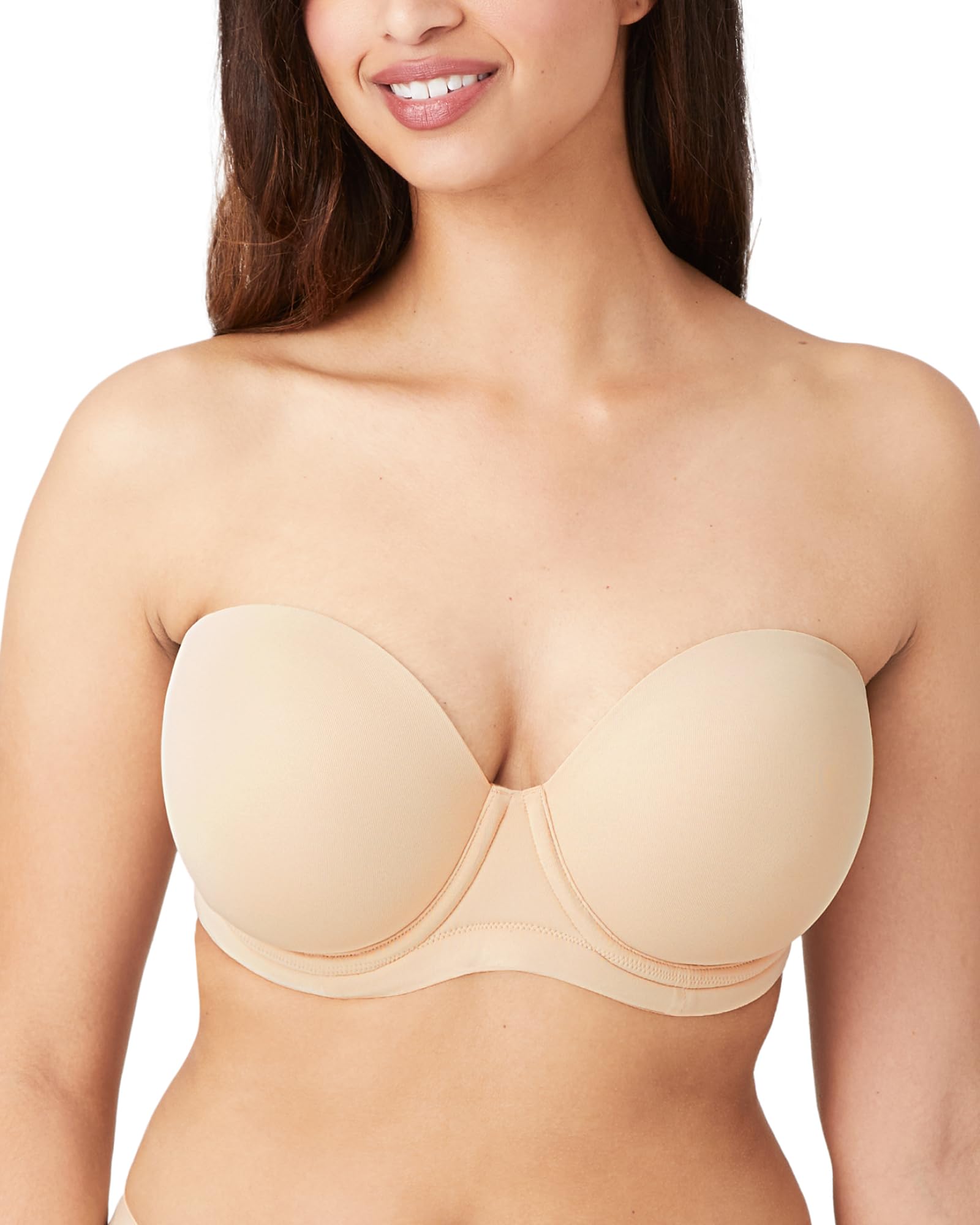 Wacoal womens Red Carpet Full Busted Strapless Convertible Bra, Sand, 34DD