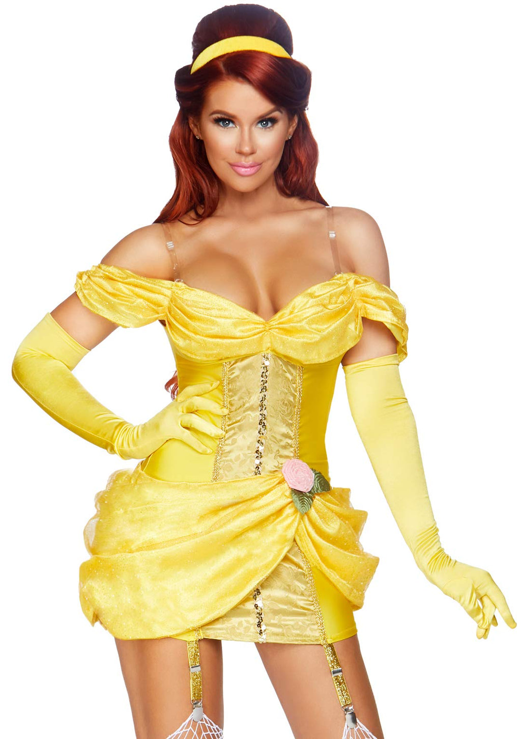 Leg Avenue 3 Pc Storybook Bombshell, Incl Gold Color