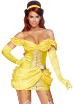Leg Avenue 3 Pc Storybook Bombshell, Incl Gold Color