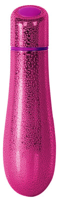 Bms Rain 7 Function Textured Bullet Waterproof Vibrator, Silver, 3 Inch