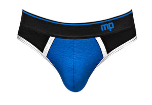 (WD) RETRO SPORT PANEL JOCK RO BLUE/ BLACK L/XL