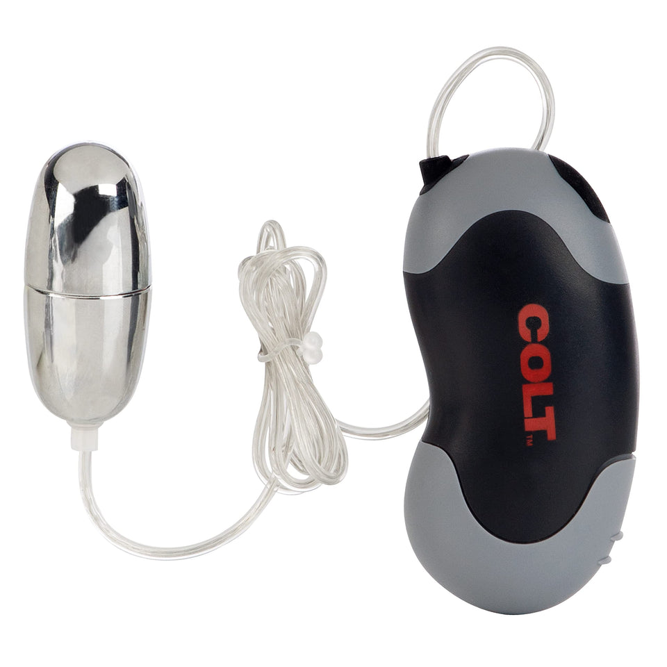 Calexotics Colt Xtreme Turbo Bullet Vibrator For Men - Waterproof Sex Toys For Couples - Wired Adult Male Vibe Egg Prostate Massager - Black