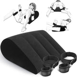 Sex Positions Pillow Sex Handcuffs Set Bondage-Handcuffs Wrist Cuffs Inflatable Lumbar Support Pillow Bed Restraints-Sex Pillow