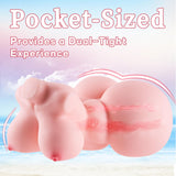 Hsouela 1.65lb Mini Sex Dolls Small Male Masturbator Male Stroker, Sex Toys for MenAss Toy Mini Pocket Pussy Small Sex Doll Real