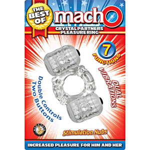 (Wd) Best Of Macho Crystal Par Pleasure Ring Clear