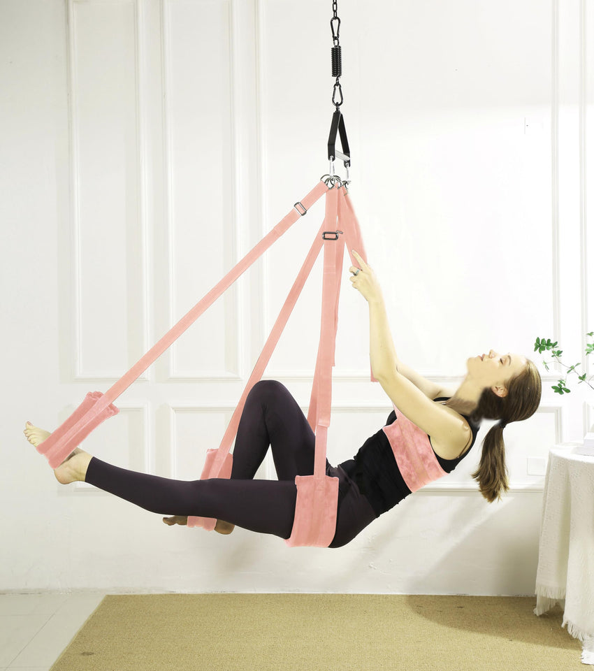 BELSIANG Adult Sex Swing and 360 Degree Spinning Indoor Swivel Ceiling Set with Premium Paint Stand and Widened Thick Comfortabl