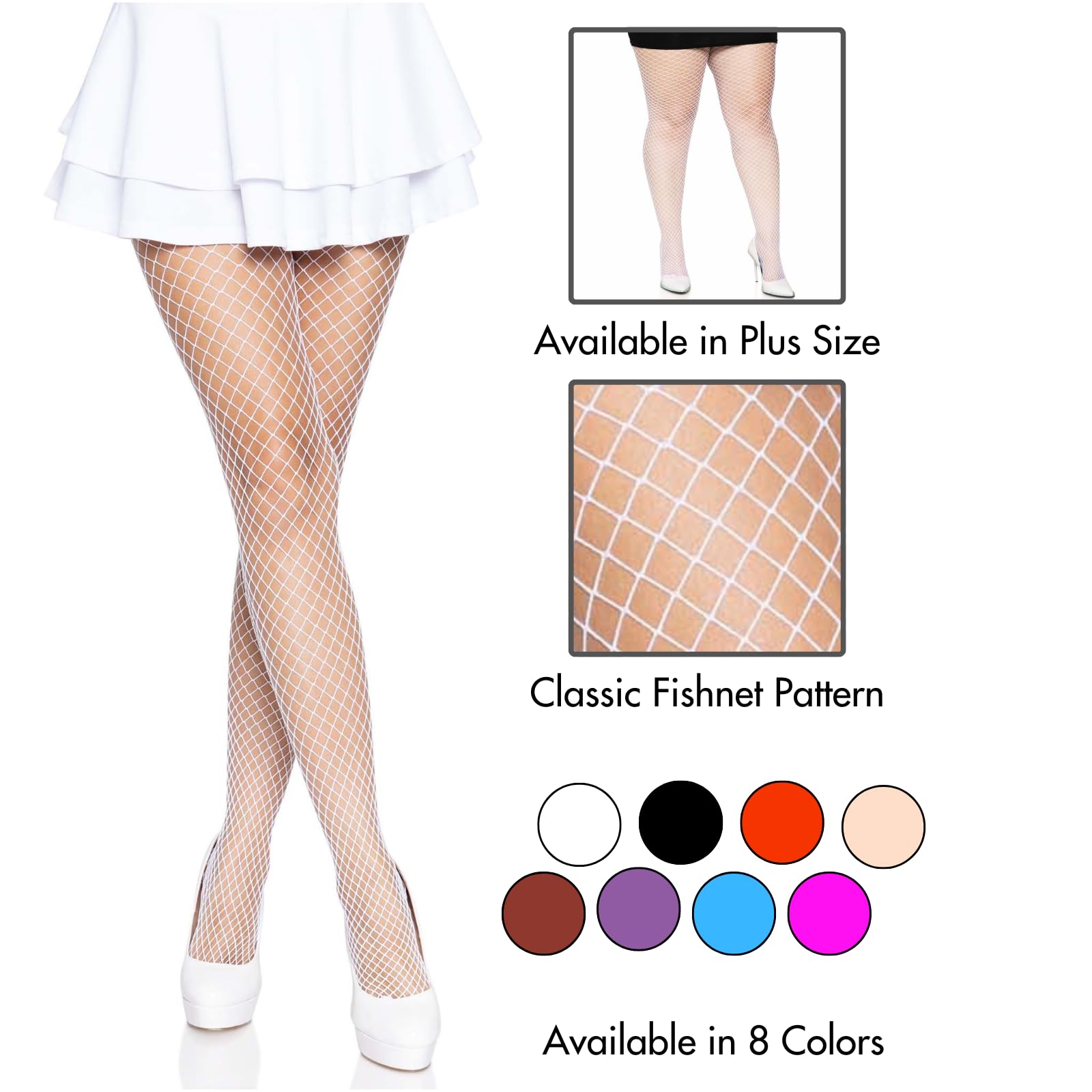 Plus Size Spandex Industrial Net Tights