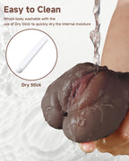 3 in 1 Pocket Pussy Male Masturbator, Adult Sex Toys with Real Mouth Tongue and Deep Throat, Sex Doll Male Blowjob Stroker with