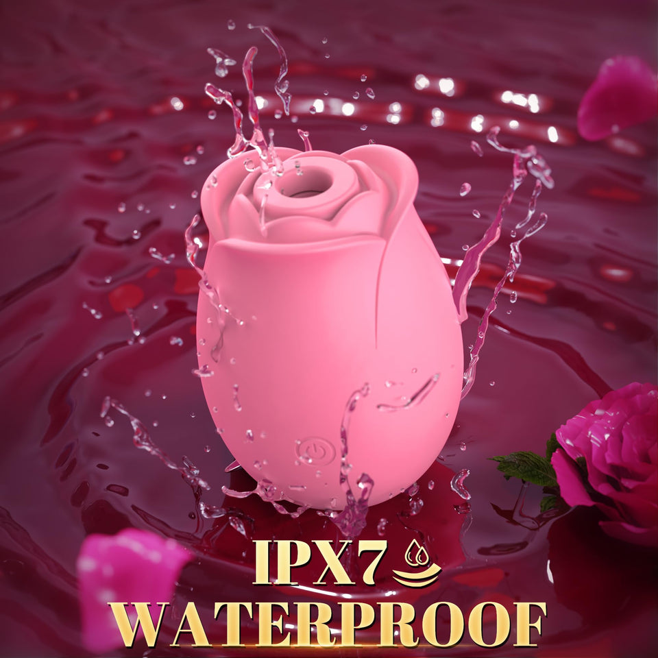 Gasevimo Vibrator Sex Toys Adult Toys - APP Control Rose Sex Toy Adult Toy with 9 Sucking & Vibrating Modes for Women Nipple Toy