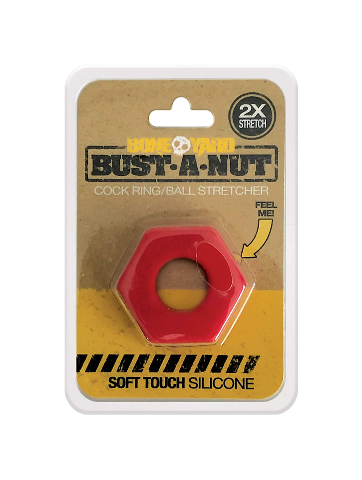 Boneyard Bust A Nut Cock Ring Red