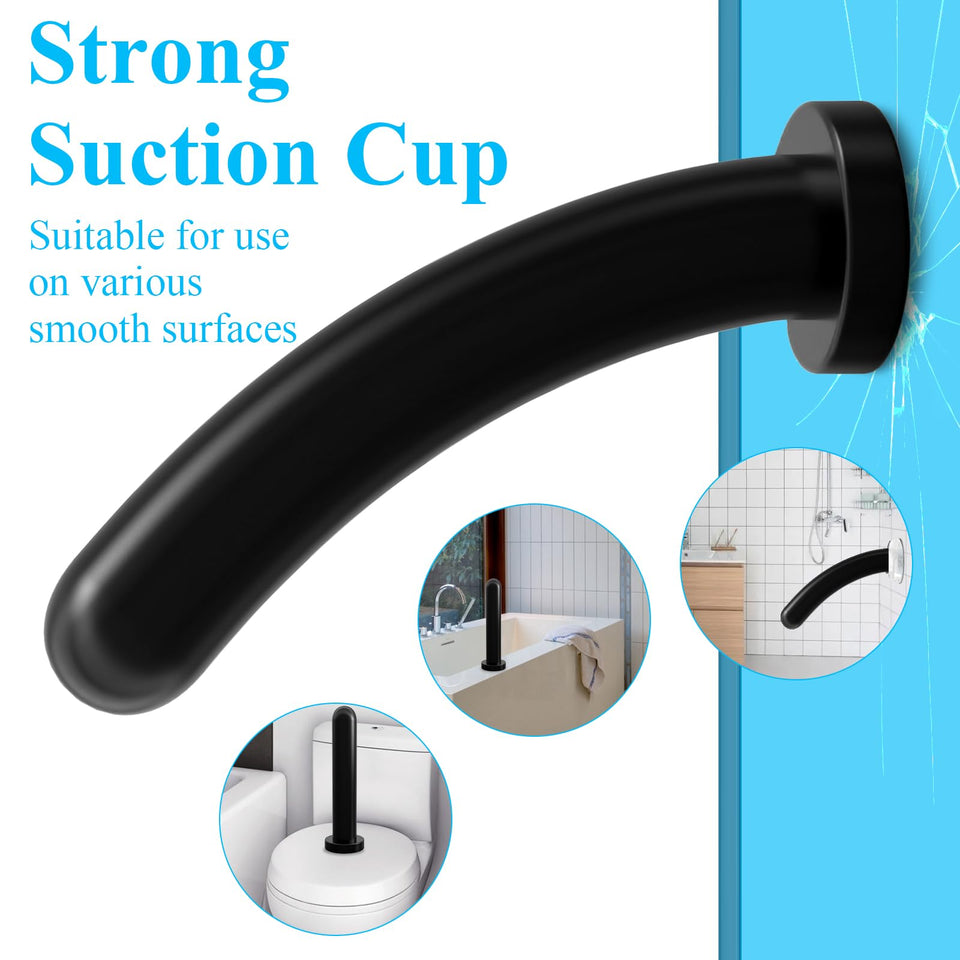 Butt Plug for Prostate Stimulation,Soft Anal Dildo G-spot Adults Sex Toy for Women Men Advanced Player,Black