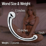 Echo Wand - Prostate Massager, Anal Toy, Dildo, Medical Grade Stainless Steel, Dual Ends 11.5 Sex Toys for Men & Women, Adult Se
