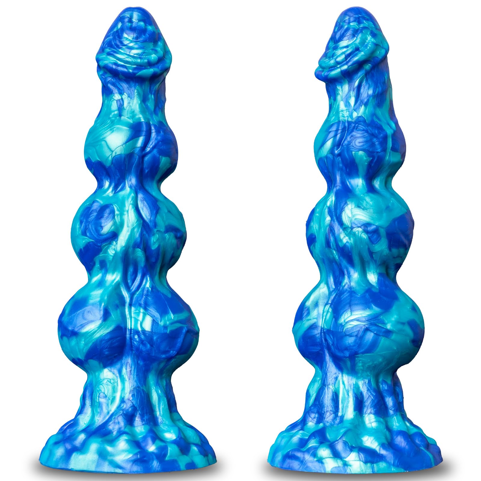 10 '' Huge Monster Knot Horse Dildo - Big Fantasy Dragon Dildo with 3 Dog Knots, Thick Anal Dildo with Big Suction Cup, Giant Kn