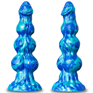 10 '' Huge Monster Knot Horse Dildo - Big Fantasy Dragon Dildo with 3 Dog Knots, Thick Anal Dildo with Big Suction Cup, Giant Kn