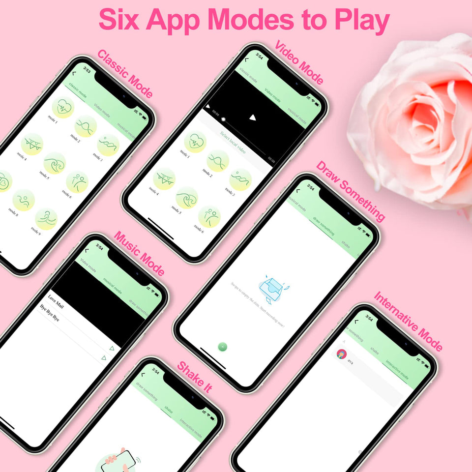 App Remote Control Wearable Panty Clitoral Vibrators, G Spot Butterfly Vibrators with 9 Vibration Massager, Waterproof Magnetic