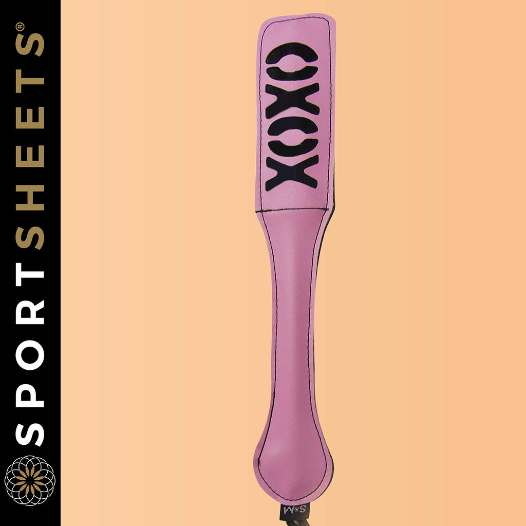 Sex & Mischief Blush Xoxo Pink/Black Paddle