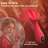 Vibrator Wand Women Sex Toys - 3 In 1 Clitoris Vagina Labia Vibrator, LCD Clitoral Stimulator 9 Vibration, Vibrating Nipple Bull