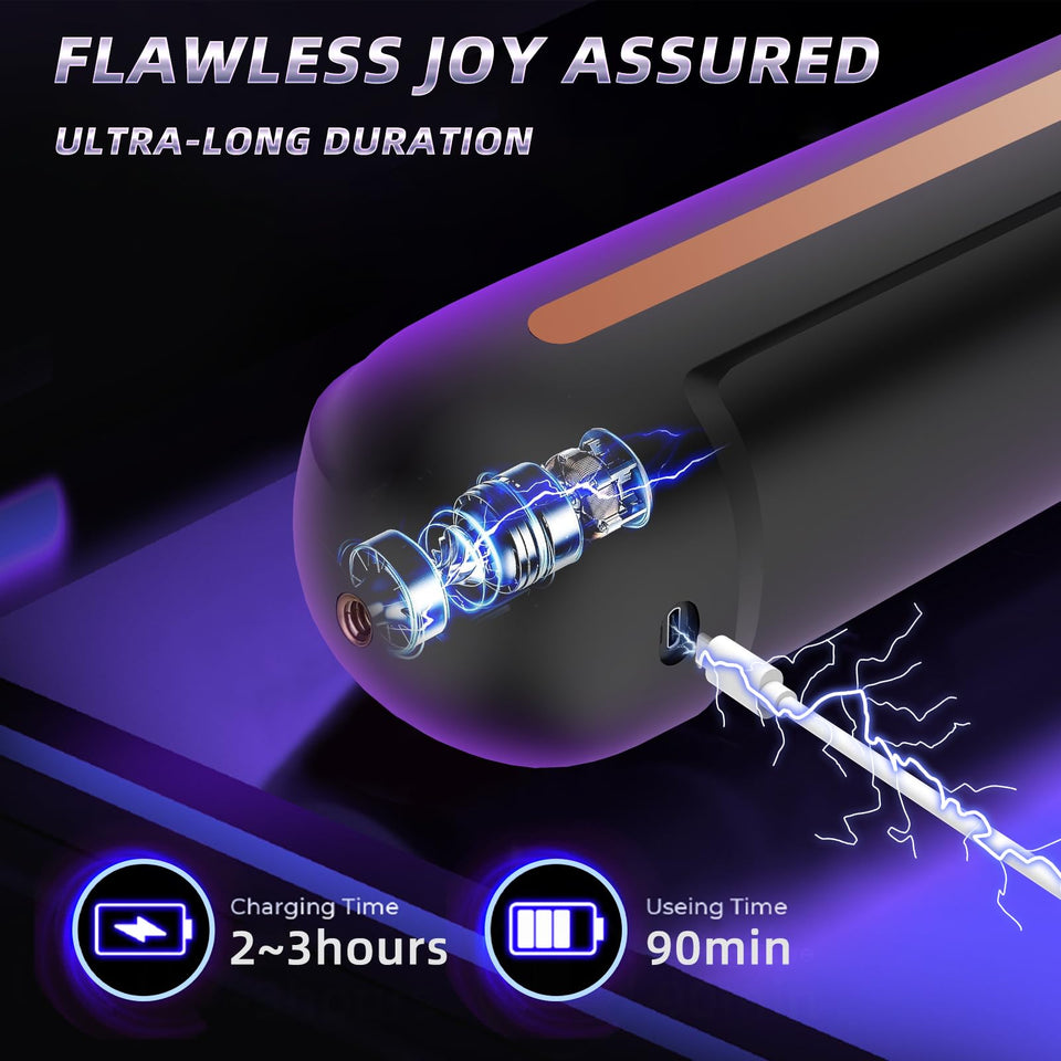 Automatic Male Masturbator Sex Toys for Men - Adult Male Pussy Sex Toys with 6 Thrusting & Rotating,Penis Pump Pocket Pussy Sex