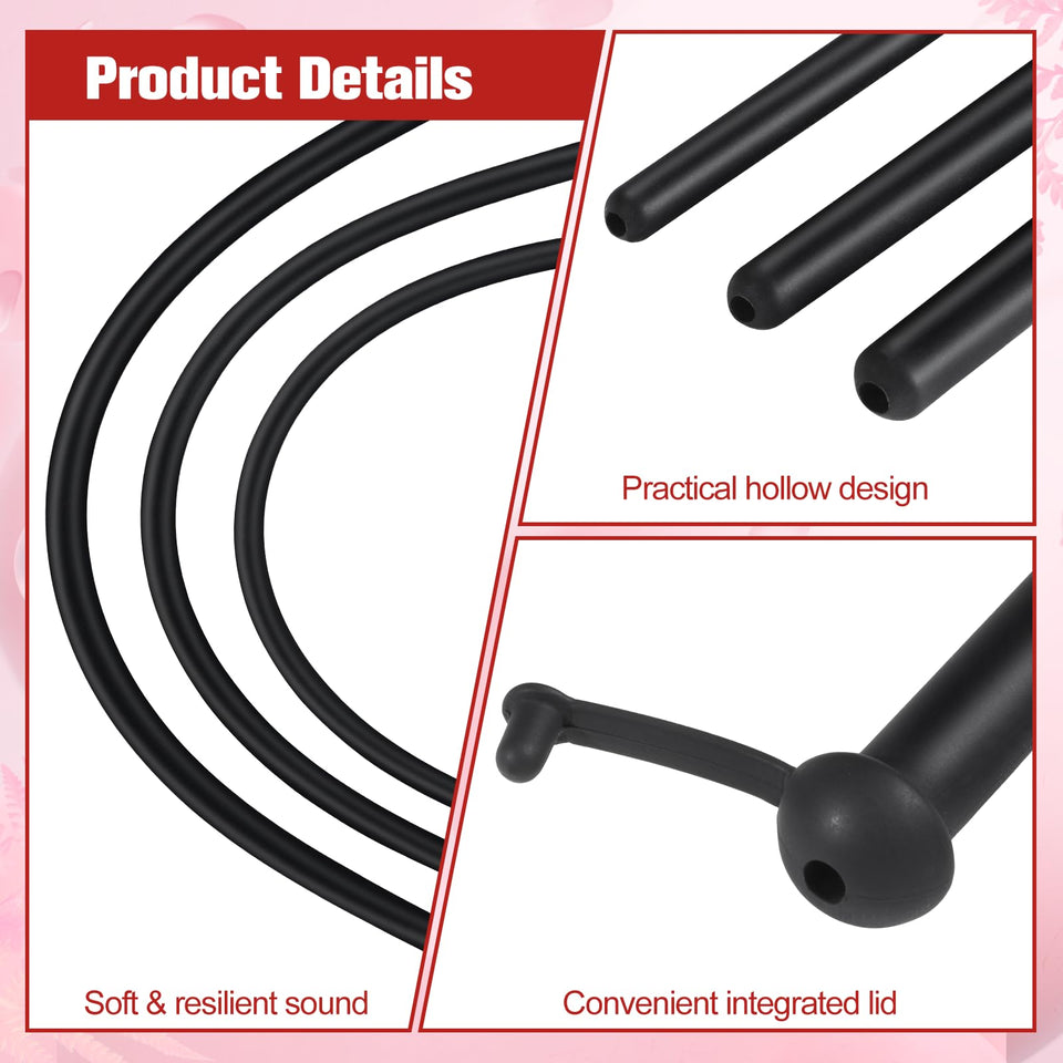 Silicone Penis Plug, 3 PCS Urethral Plug Set, Urethral Dilator, Bladder Stimulation Masturbation Rod, Male Urethral Stretcher, U