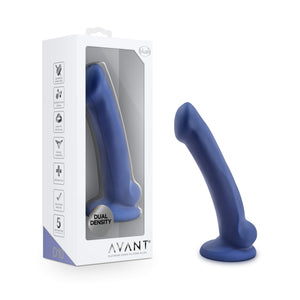 Blush Avant D10 Ergo Mini 7 Realistic Dildo, Curved Shaft Cock - Dual Density Ultrasilk Silicone, Suction Cup, Strap-On Compatib