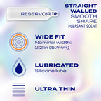 Durex Air Condoms, Extra Thin, Transparent Natural Rubber Latex Condoms for Men, Wide Fit, FSA & HSA Eligible, 36 Count