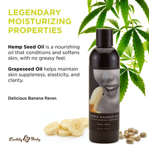 Massage Oil Edible Banana 8Oz