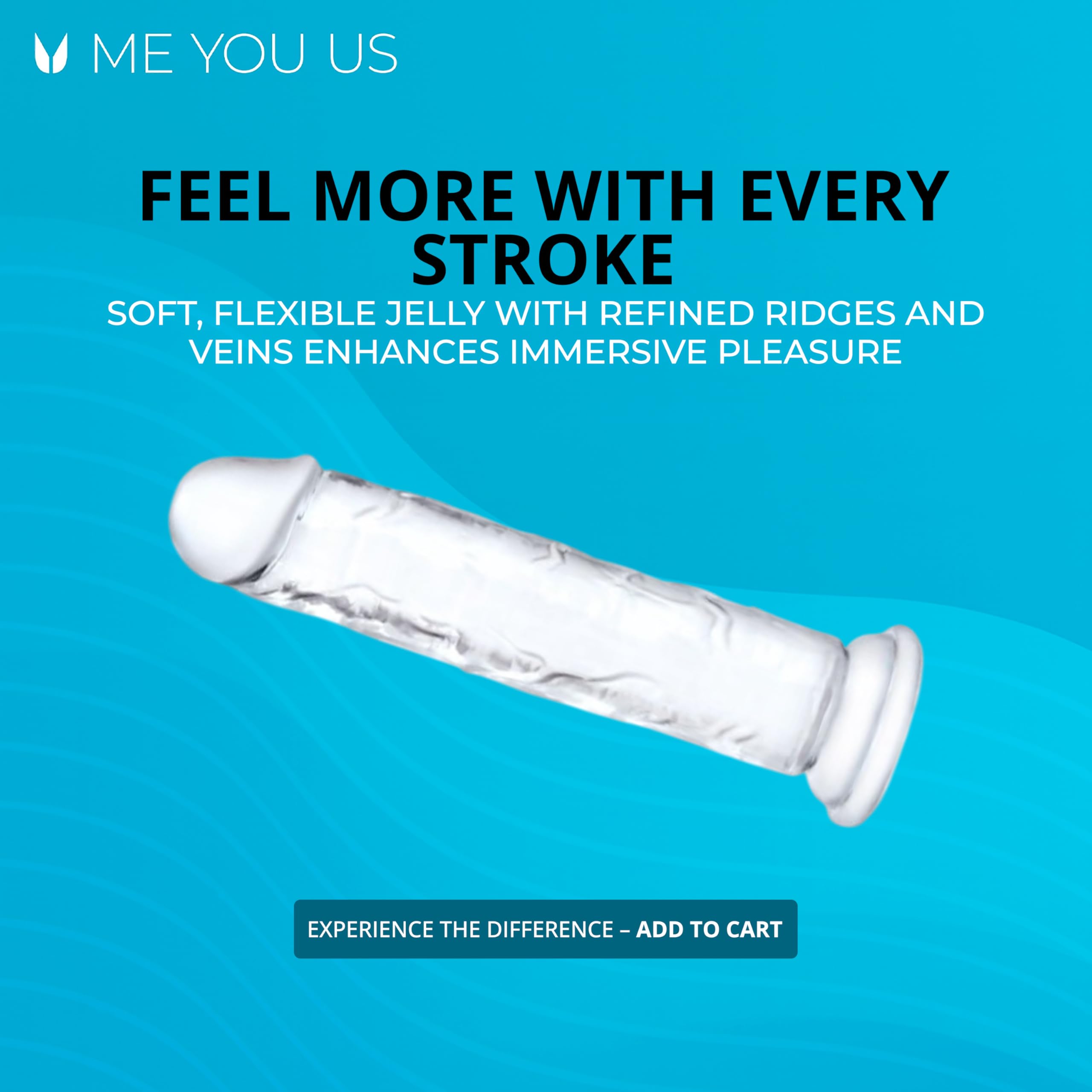 Me You Us Ultracock Clear Jelly 8.5In