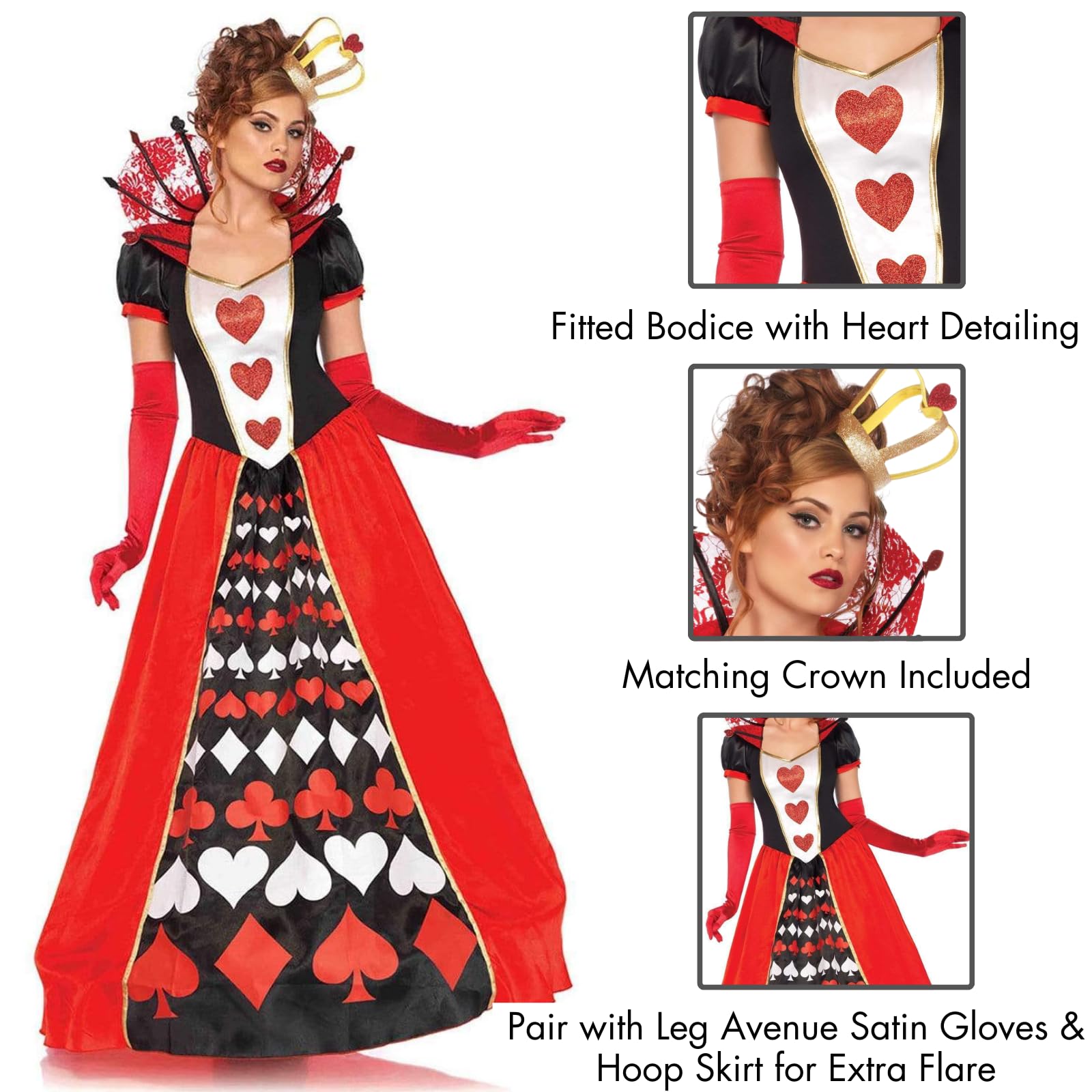 2Pc.Deluxe Queen Of Hearts,Bal