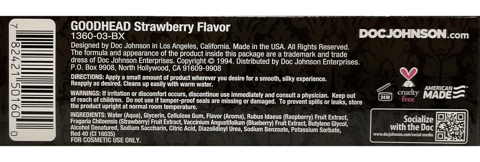 Goodhead Oral Delight Gel Straw 4Oz