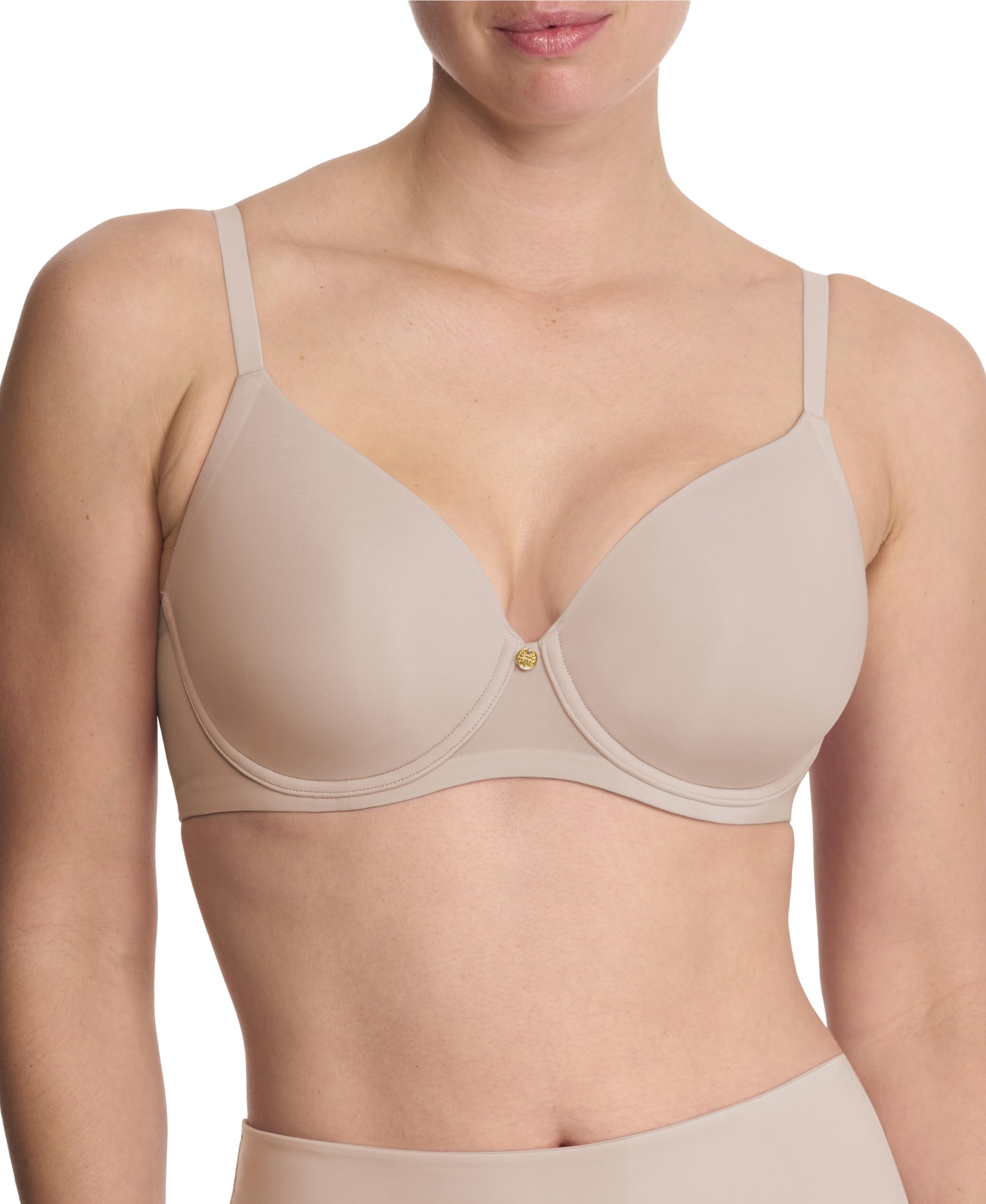 Natori, Womens, Cloud Comfort Back Smoothing T-Shirt Bra, Lt. Mocha, 36 C