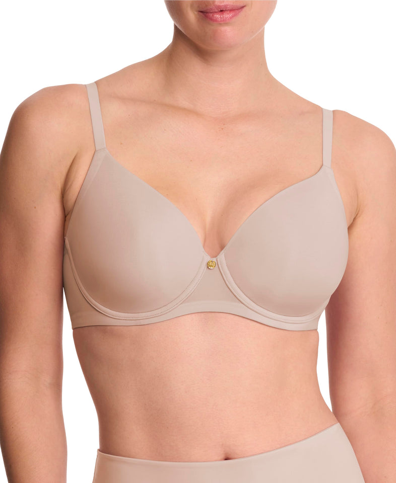 Natori, Womens, Cloud Comfort Back Smoothing T-Shirt Bra, Lt. Mocha, 36 C