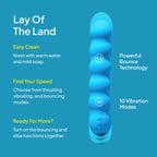 Hello Cake Bounce Vibe - Personal Massager with 16 Bouncing, Thrusting & Vibrating Modes - Body-Safe Silicone - Shower Ready, Re