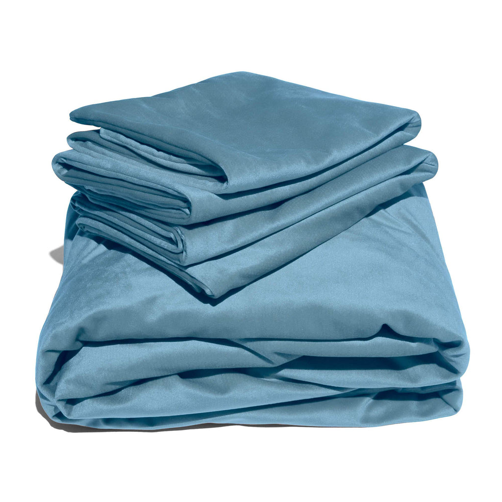 Liberator Fascinator Liquid Velvet Sheets-K Teal
