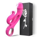 Ablushgirl Rabbit Vibrators G Spot Clitoral Vibrator, Upgraded Realistic Dildo Female Sex Toys with 10 Powerful Vibrations Nippl