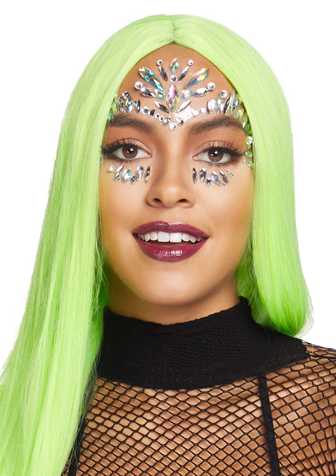 Leg Avenue Iris Adhesive Face Jewels Stic Clear Color