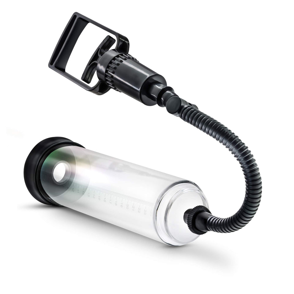 Blush Performance Vx4 - All Natural Male Enhancing Penis Enlargement And Vibrating Masturbation Pump - 2 Ultra Soft Pump Sleeves, Cock Ring For Max Pleasure - 8.5&quot; High Impact Polycarbonate Cylinder